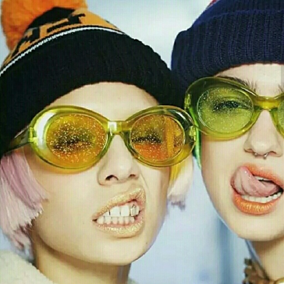 Glitter 90's Sunglasses  Cobain y2k accessories - Picture 3 of 5